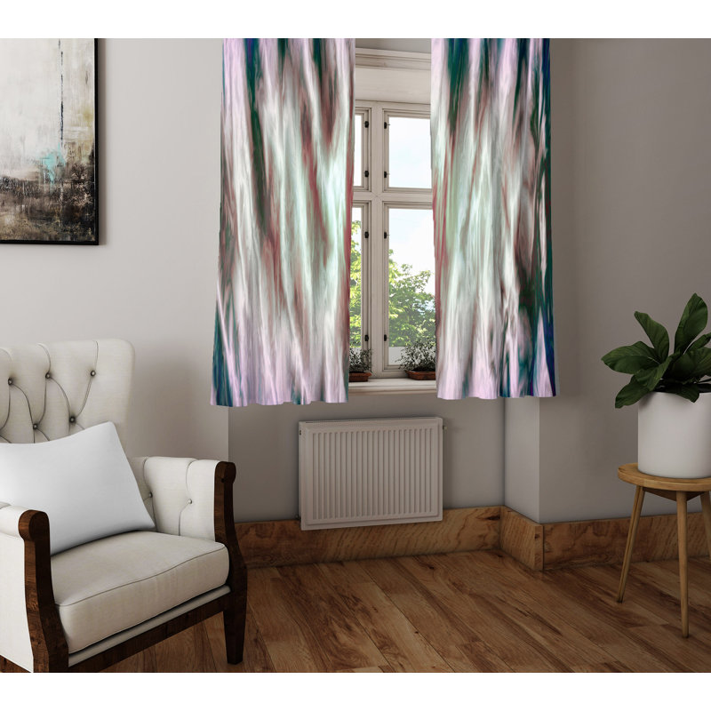 Semi Sheer Curtain Panel Pair, 20" W x 52" L