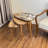  Solid Wood 3 Legs Nesting Tables -Walnut