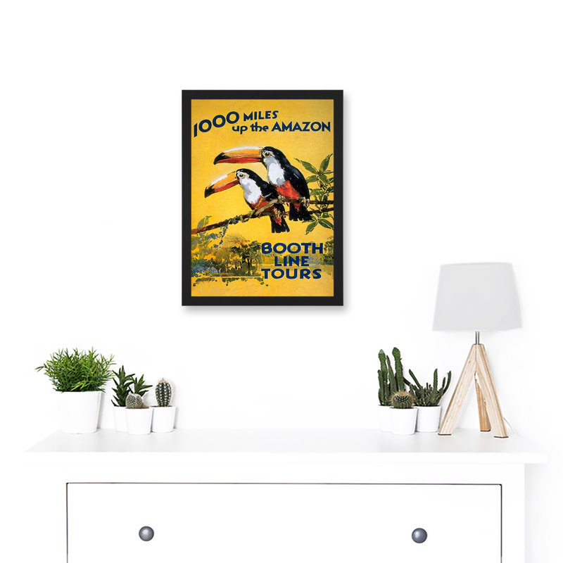 Amazon Toucan River Brazil South America Jungle Rain Forest - Single Picture Frame Print