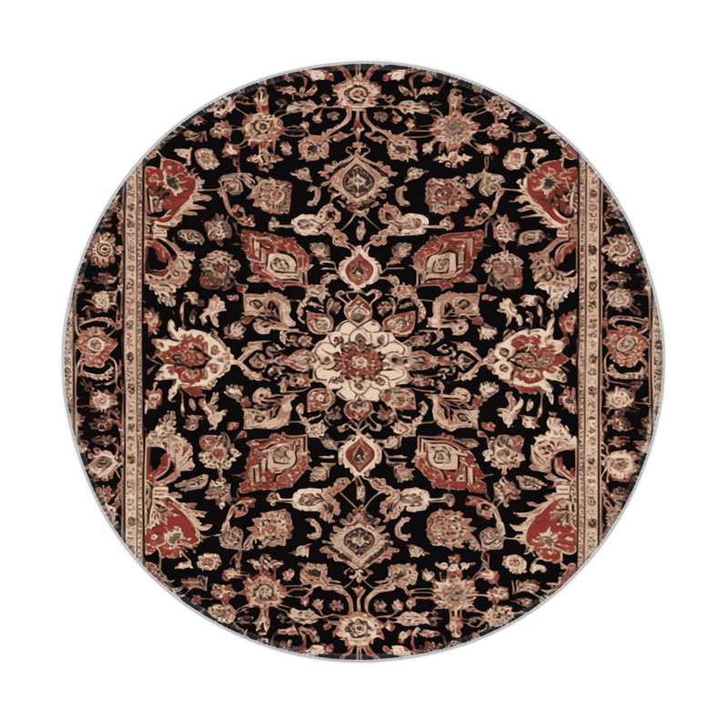 Persian Brown Indoor and Outdoor Area Rug, Rectangle 3' x 5'