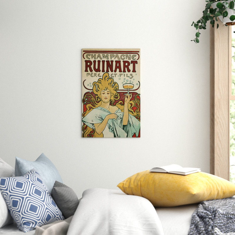 Champagne Ruinart - Wrapped Canvas Print, 60cm H x 40cm W