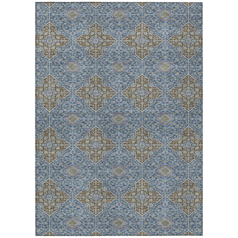Machine Washable Indoor/Outdoor Chantille ACN2410 Global Rug, Rectangle 2'6" x 3'10"