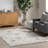 Unity High-Low Snowflake Tasseled Area Rug-1323161552