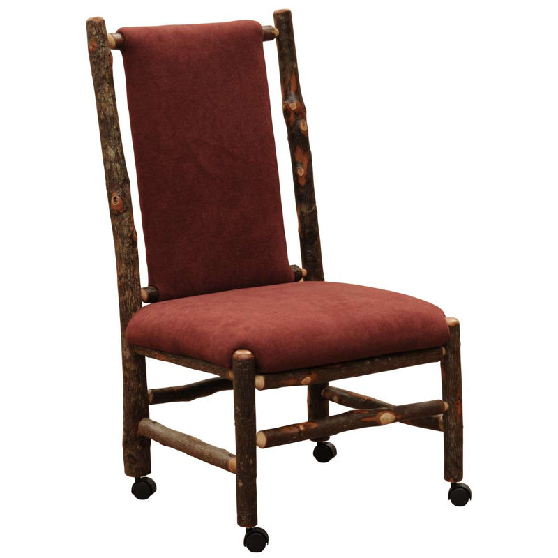 Fauteuil de direction Hickory Log - dossier et siège rembourrés - sur roulettes - tissu standard