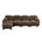 Pleated Design Cozy Chenille Fabric Modular Sofa