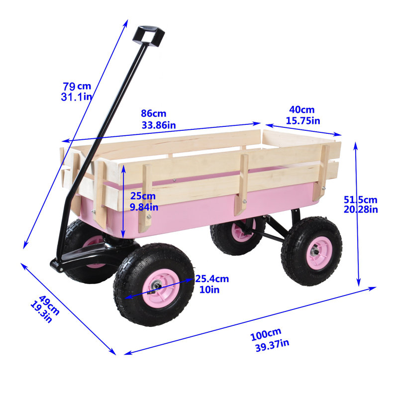 Chariot utilitaire Red Garden, Rose