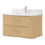 Meuble-lavabo mural simple en chêne scandinave de 36 po Francesca-134490163-134490164-134490165