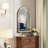 Glass Arch Wall Mirror