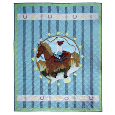 Lil Yeeehaw Quilted Throw Blanket