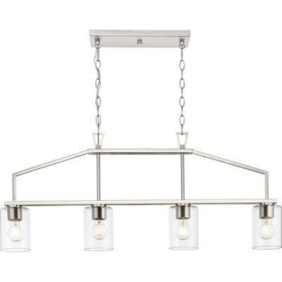 Bodella 4 - Light Dimmable Modern Linear Chandelier