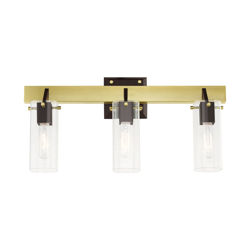 Janine 3 - Light Dimmable Vanity Light, Satin Brass