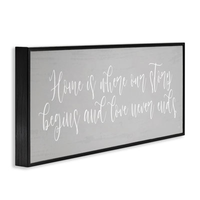 «Love Never Ends Sentiment», estampe numérique, design par Lux + Me Designs