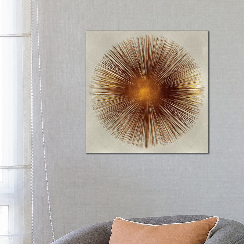 «Bronze Sunburst I», impression sur toile tendue, H 26 po x l 26 po x p 1,5 po