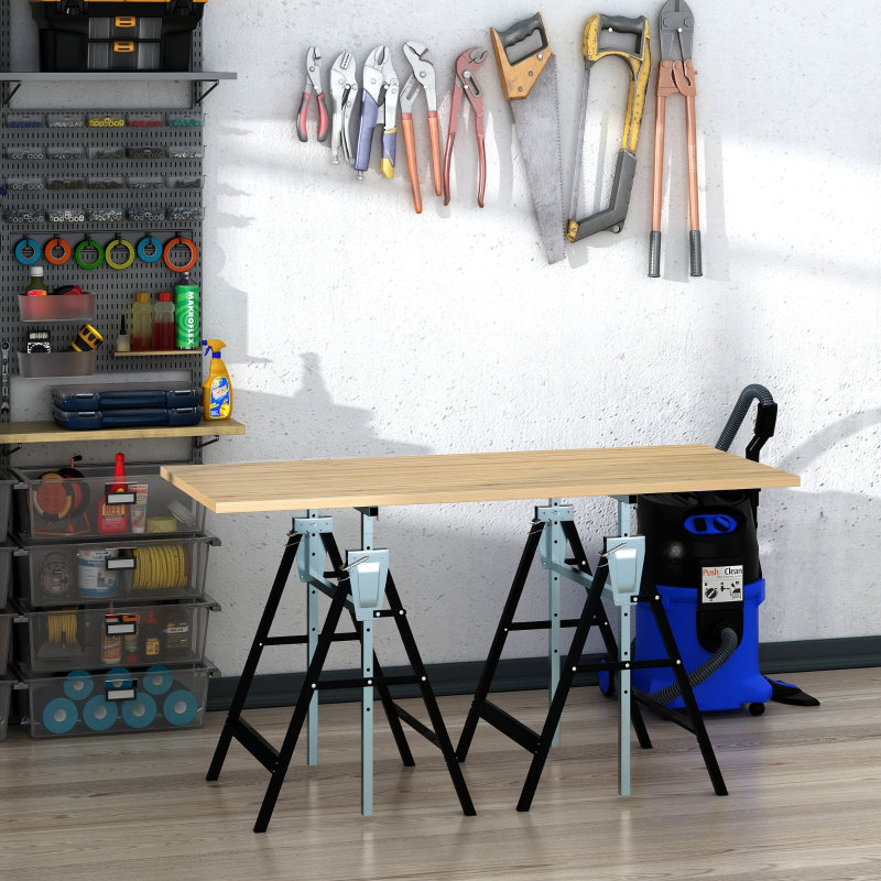 68.00cm W Steel Top Height-Adjustable Workbench