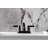 Kingston Brass NuvoFusion Two-Handle 3-Hole Deck Mount 4" Centerset Bathroom Faucet with Plastic Pop-Up-11177516