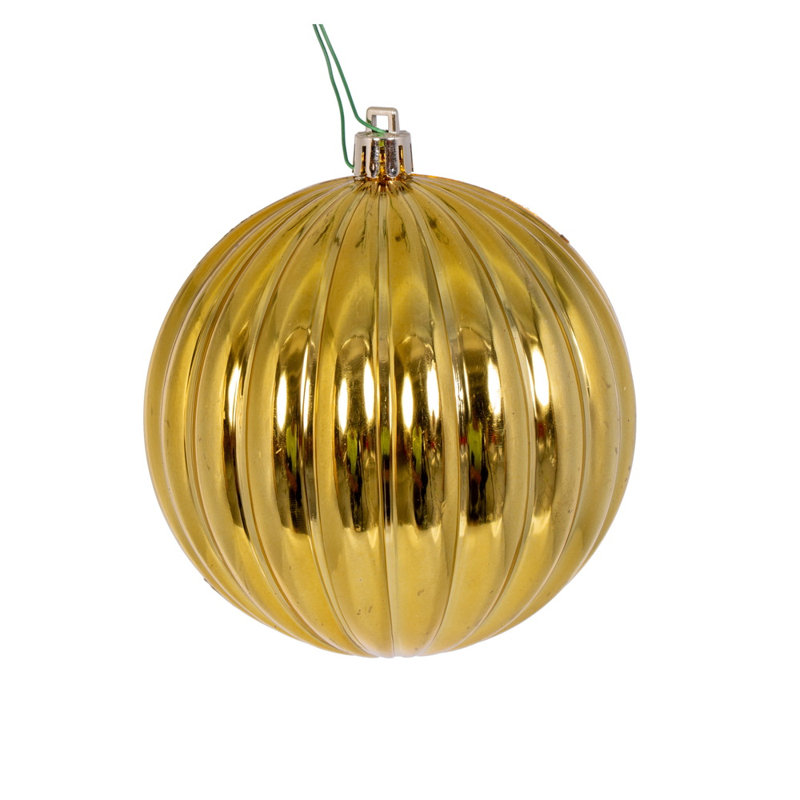 Ornement boule de Noël (ensemble de 6), Or