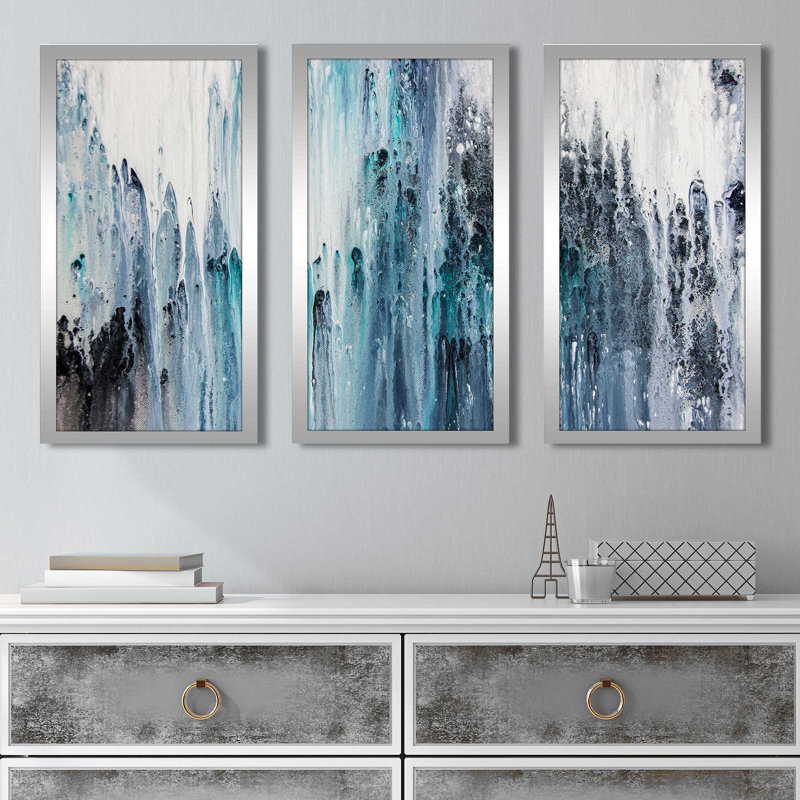 «Wet Paint», reproduction sur acrylique 3 pièces, H 25,5 po x l 40,5 po x P 1 po