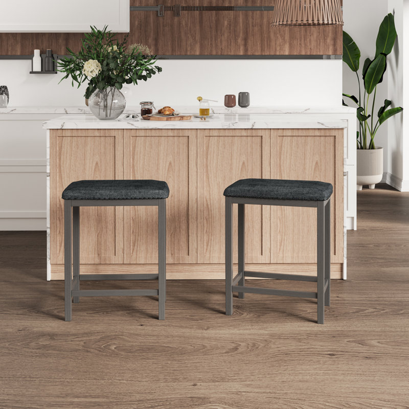 Tabouret de bar Winston Porter, Gris