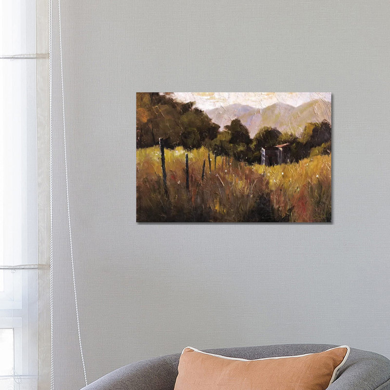 Tuscany, Italy, Walking To The Rose Field II 1 Piece Wall Art on Canvas, 20.32 cm H x 30.48 cm W, Wrapped Canvas