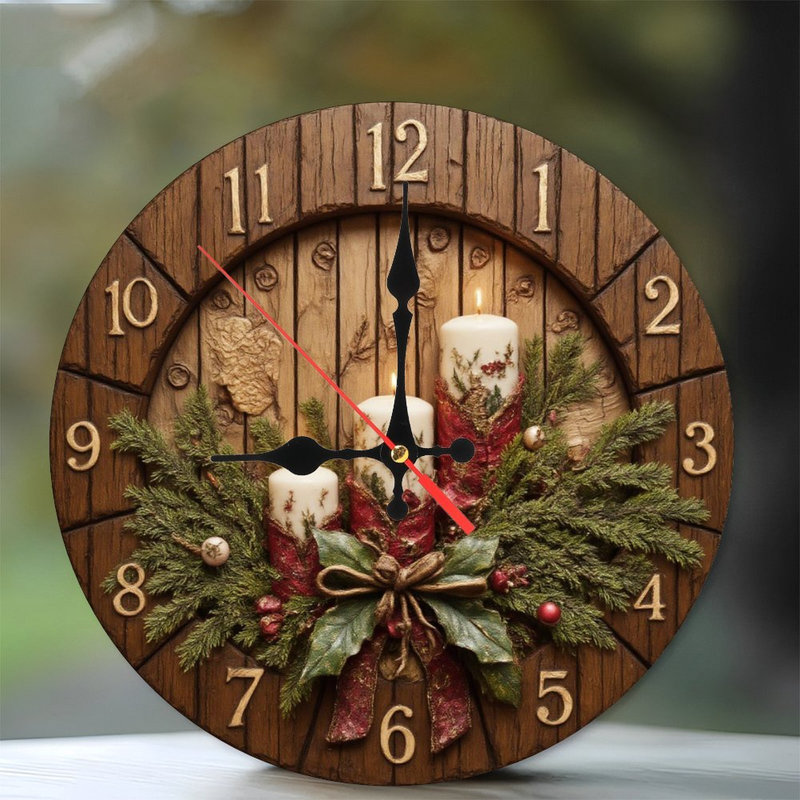 Advent-wreath-clock-candles