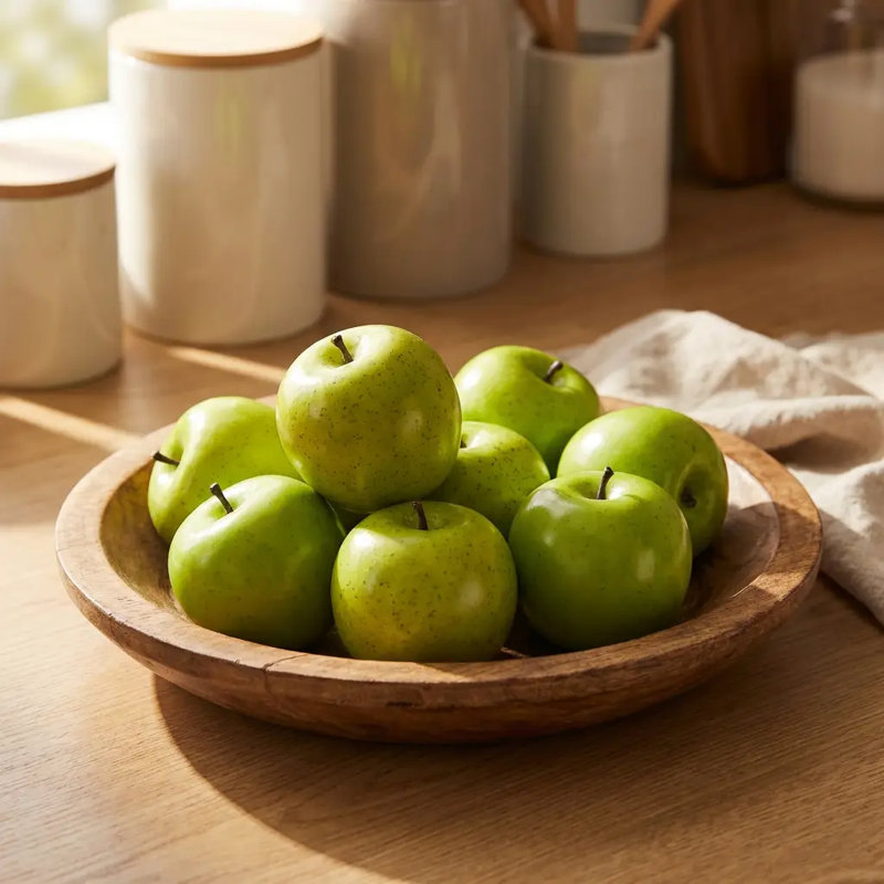 Artificiel 8 pièces pomme dans une boîte