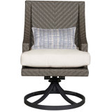 Michael Weiss Bridgehampton Swivel Patio Rocker Chair with Cushions