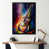 Impression noire sur toile encadrée