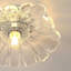 Plafonnier semi-encastré avec abat-jour en verre 1 lumière Jayk