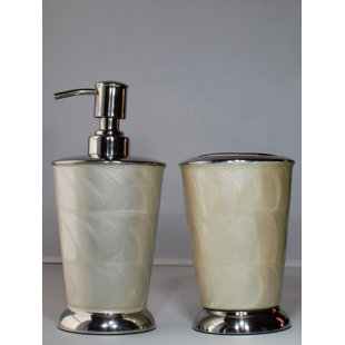 Ensemble d'accessoires de salle de bain 2 pièces Pearl (Ensemble de 2)
