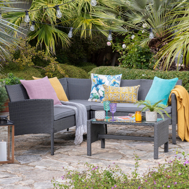  Corner Sofa Set, Grey