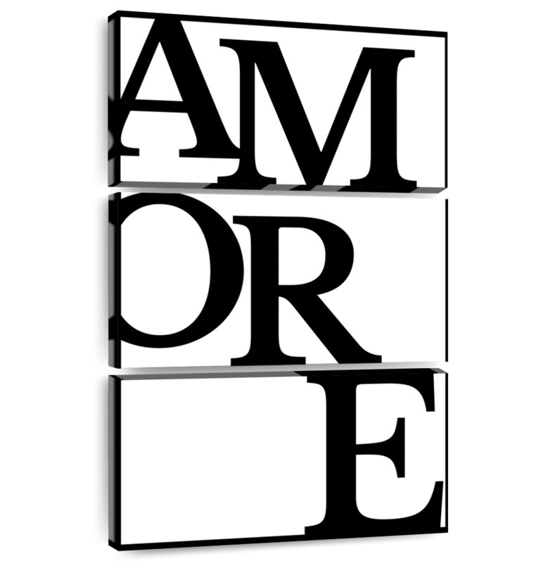 Tergel Amore Typography, 65" H x 42" W