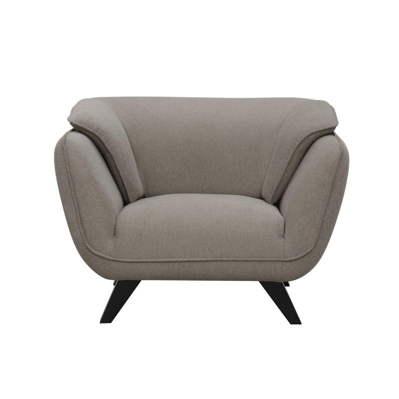 Fauteuil d'appoint moderne, Brun