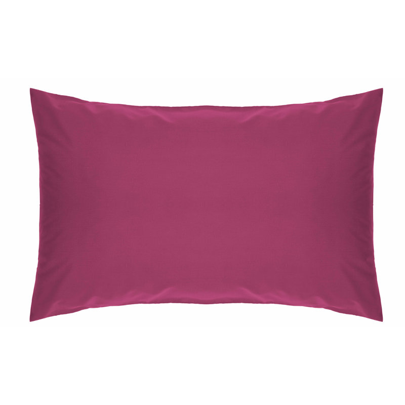 Belledorm 200 TC 50/50 Percale Polycotton Cotton Blend Housewife pillowcase, Fuchsia