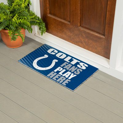 Tapis en PVC Indianapolis Colts, 28 po x 16 po