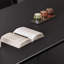 Table de dalle en pierre noire moderne et minimaliste-74618232
