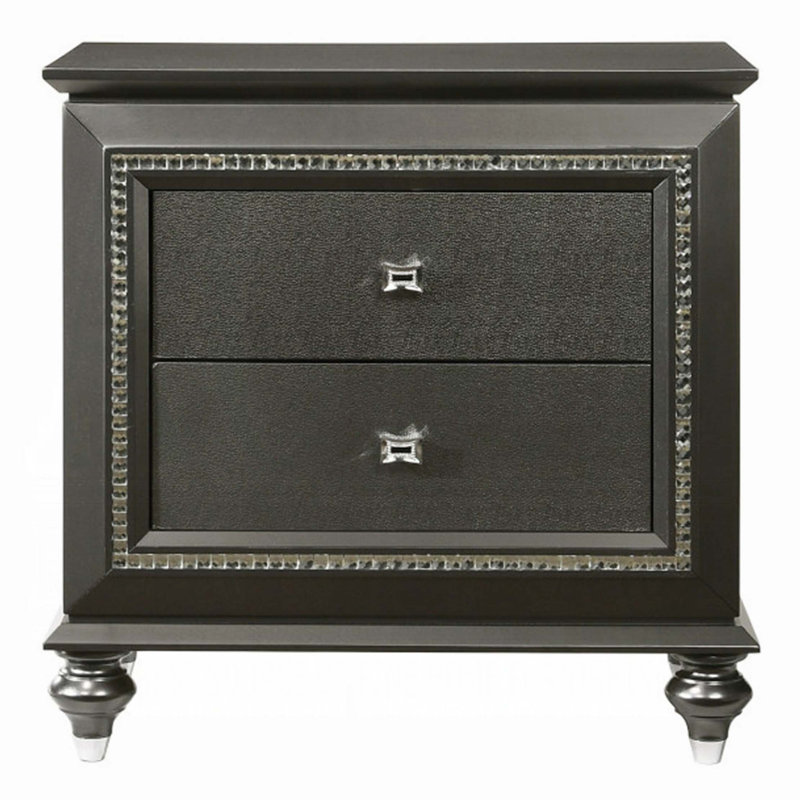 Table de chevet 1 pièce avec 2 tiroirs de rangement