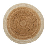 Rug & Kilim’S Modern Circle Jute Rug In Brown And Ivory Tones