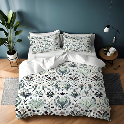 Polyester Floral Duvet Cover