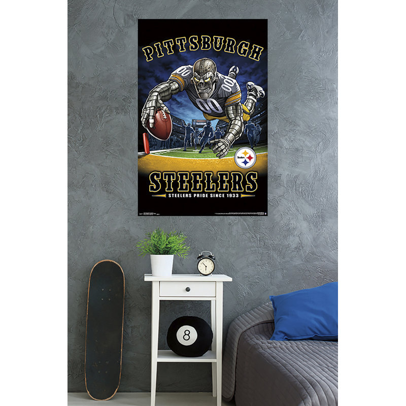 Pittsburgh aciers-impression sur papier zone de bout