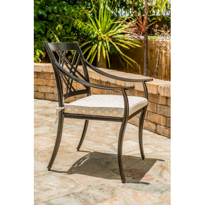 Edge Patio Dining Armchair with Cushion