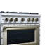 Cuisinière au gaz 36 po blanc Ambader