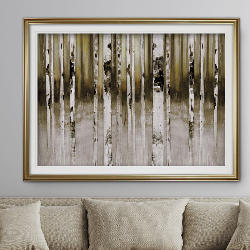 « palm creek », impression, Or, H 20 po x l 24 po x P 1,5 po