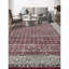 Tapis rouge et crème noué à la main de haute qualité