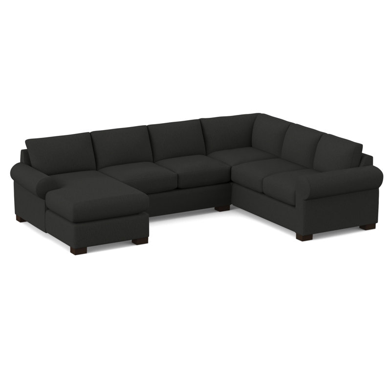 140" Wide Right Hand Facing Corner Sectional, Cardigan Coal