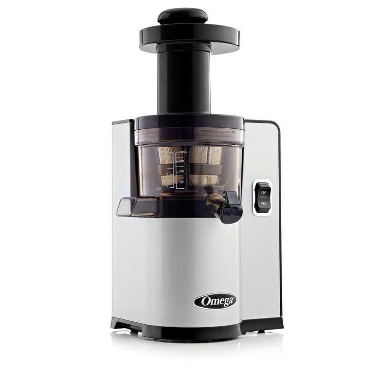 Omega Cold Press Masticating Vertical Low-Speed Juicer, Silver