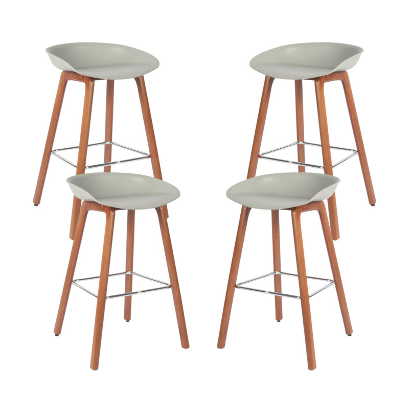 Tabouret de comptoir 26,7 po, gris, Noyer