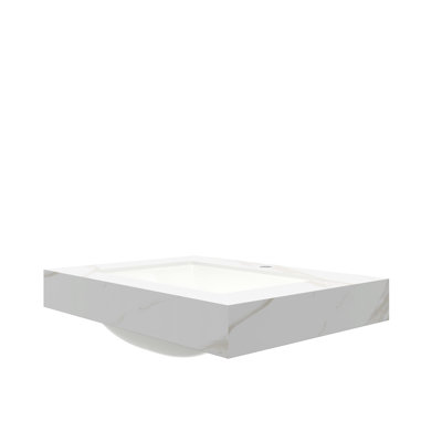 Comptoir de salle de bain en pierre frittée dorée 30 po avec vasque en céramique encastrée, sans armoire, robinet, abat-jour blanc et matériaux, profondeur de 29,28 po, largeur de 19,8 po, hauteur de 8,89 po, poids de 49 lb, à bords épais