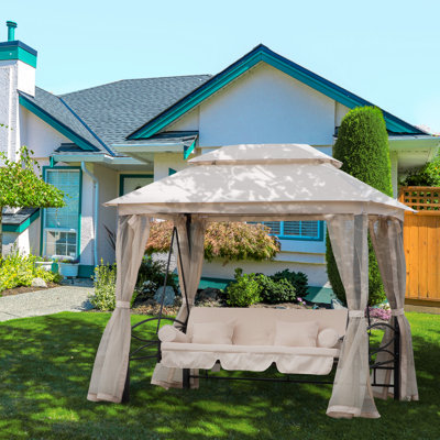 3 Person Porch Swing with Canopy