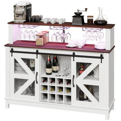 Farmhouse Style Bar Cabinet by Wrought Studio