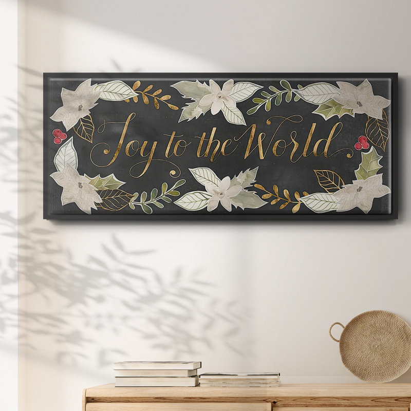 Gilded Christmas Collection D- Framed Canvas